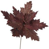 Vickerman 22" Artificial Chocolate Poinsettia with 21" Flower Head