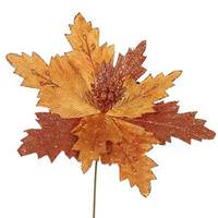 Vickerman 22" Artificial Copper Poinsettia with 21" Flower Head