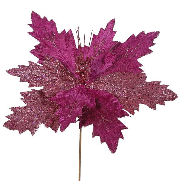 22" Artificial Mauve Poinsettia with 21" Flower Head