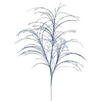 Vickerman 34" Blue Glitter Grass Spray (6 pack)