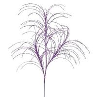 Vickerman 34" Purple Glitter Grass Spray (6 pack)