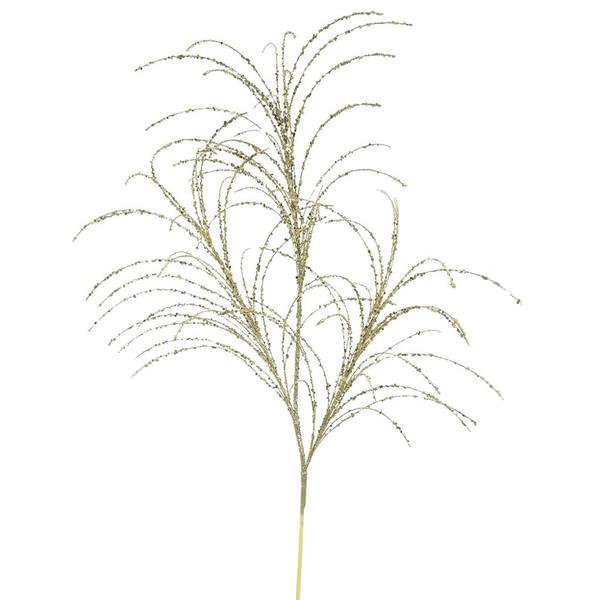 34" Gold Glitter Grass Spray (6 pack)