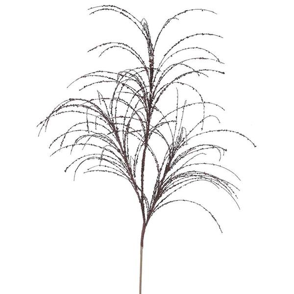 34" Mocha Glitter Grass Spray (6 pack)