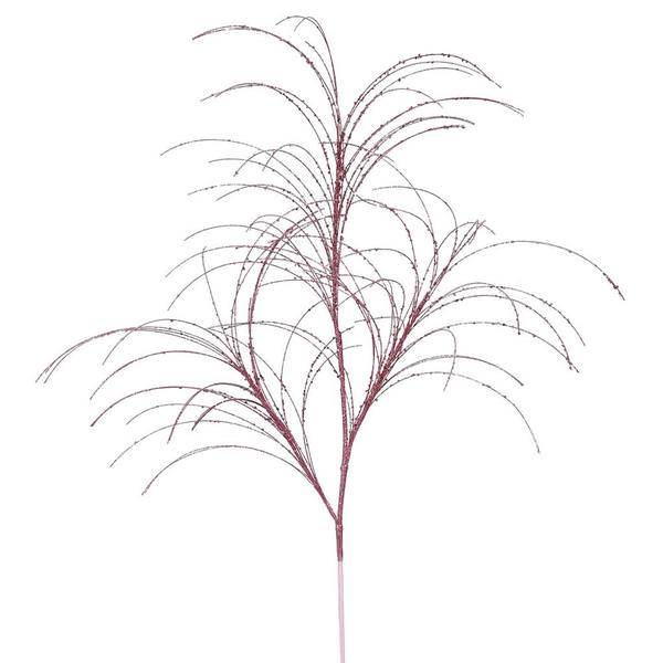 34" Mauve Glitter Grass Spray (6 pack)