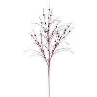 Vickerman 35" Red Glitter Berry Spray (6 pack)