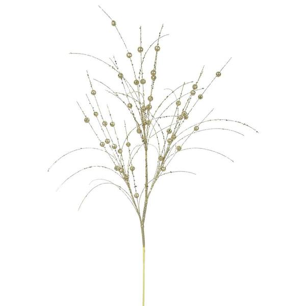 3' Gold Glitter Berry Spray (6 pack)