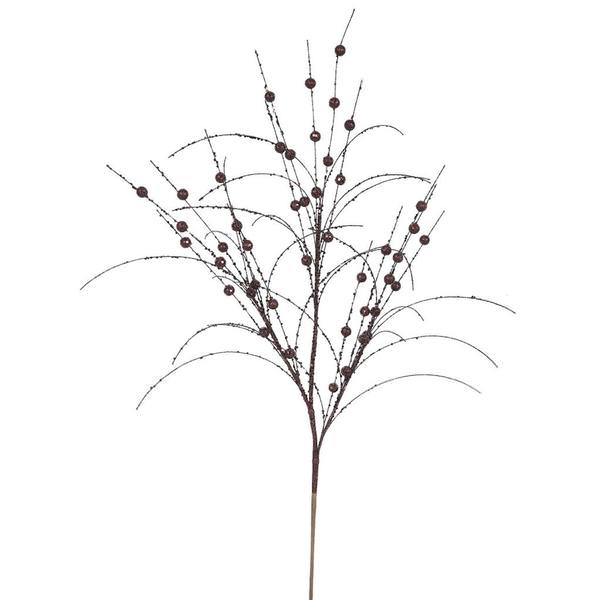 3' Mocha Glitter Berry Spray (6 pack)