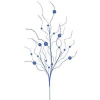 Vickerman 37" Blue Glitter Ball Spray (6 pack)