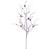 Vickerman 37" Purple Glitter Ball Spray (6 pack)