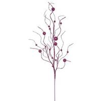 Vickerman 37" Cerise Glitter Ball Spray (6 pack)