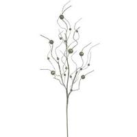 Vickerman 37" Olive Glitter Ball Spray (6 pack)
