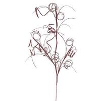 Vickerman 35" Burgundy Glitter Curly Spray