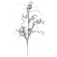 Vickerman 3' Mocha Glitter Curly Spray (6 pack)