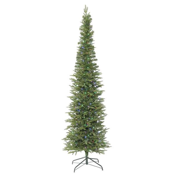 3.5' x 20" Artificial Bixley Pencil Fir Tree with 150 Multi Color LED Lights