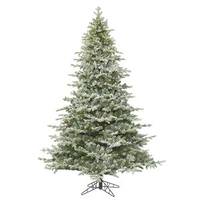 Vickerman 3.5' x 36" Artificial Frosted Denton Spruce Tree with 200 Clear Lights