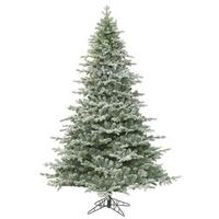 Vickerman 10' x 84" Artificial Frosted Denton Spruce Tree