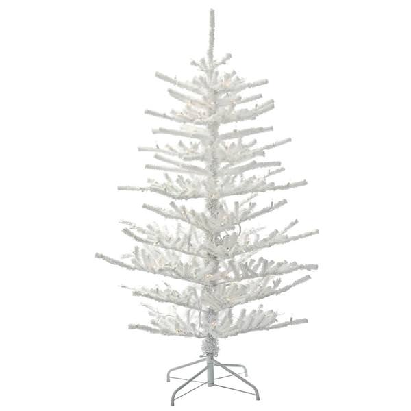5.5' x 46" Flocked Twig Tree with 250 Clear Lights