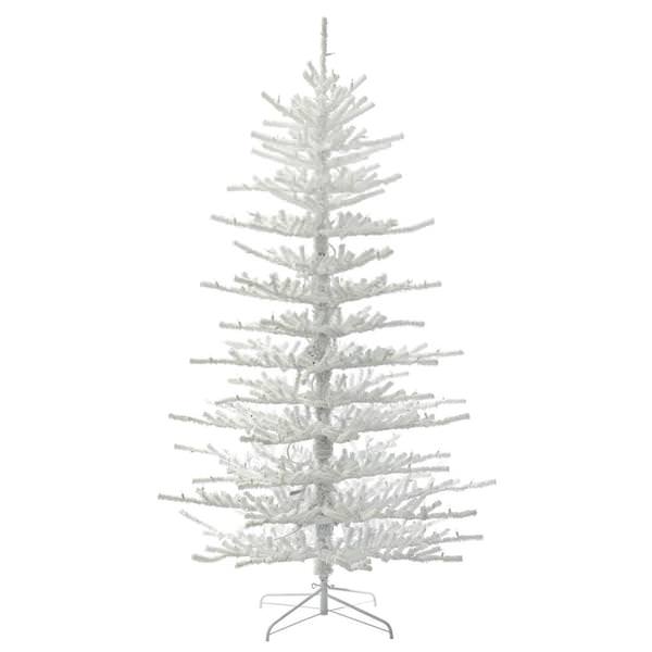 7.5' x 58" Artificial Flocked Twig Tree