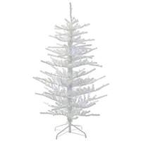 Vickerman 7.5' x 58" Artificial Flocked Twig Tree with 500 Multi-Color LED Lights