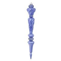 Vickerman 12" Lake Blue Shiny Glitter Icicle Drop Ornament (3 pack)
