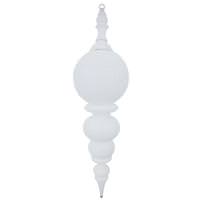 Vickerman 28" White Shiny Finial Ornament
