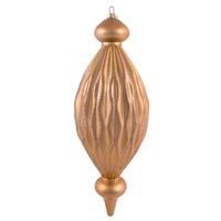 Vickerman 12" Sand Gold Glitter Finial Christmas Ornament (2 Pack)