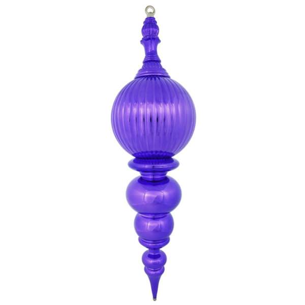 28" Purple Shiny Finial Ornament