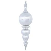 Vickerman 28" Silver Shiny Finial Ornament