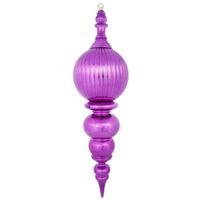 Vickerman 28" Magenta Shiny Finial Ornament