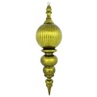 Vickerman 28" Dark Olive Shiny Finial Ornament