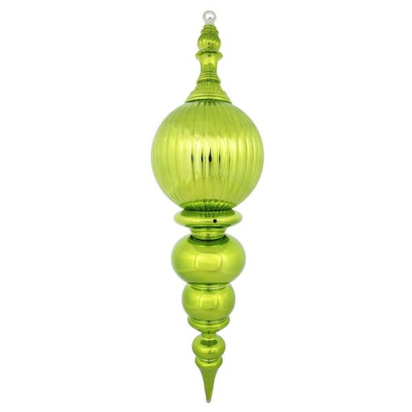 28" Lime Shiny Finial Ornament
