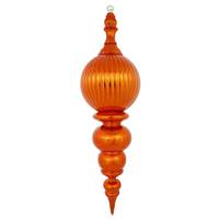 Vickerman 28" Burnish Orange Shiny Finial Ornament