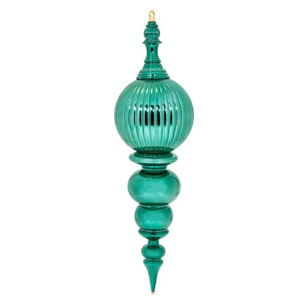 28" Emerald Shiny Finial Ornament