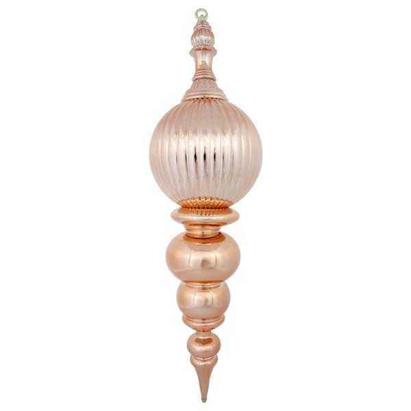 28" Sand Gold Shiny Finial Ornament