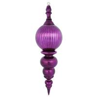 Vickerman 28" Eggplant Shiny Finial Ornament