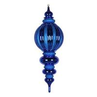 Vickerman 35" Blue Shiny Glitter Finial Ornament