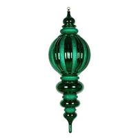 Vickerman 35" Green Shiny Glitter Finial Ornament