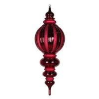 Vickerman 35" Burgundy Shiny Glitter Finial Ornament