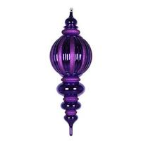 Vickerman 35" Purple Shiny Glitter Finial Ornament