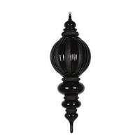 Vickerman 35" Black Shiny Glitter Finial Ornament