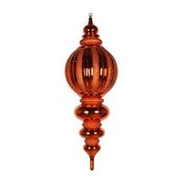 Vickerman 35" Burnished Orange Shiny Glitter Finial Ornament