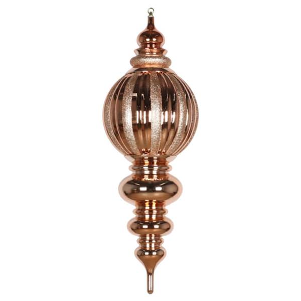 35" Sand Gold Shiny Glitter Finial Ornament