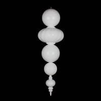 Vickerman 54" White Shiny/Matte Finial Ornament