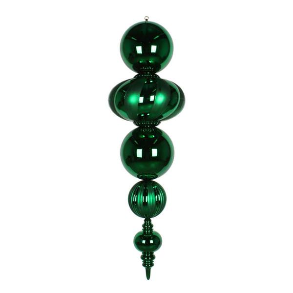 54" Green Shiny/Matte Finial Ornament