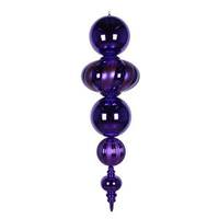 Vickerman 54" Purple Shiny/Matte Finial Ornament