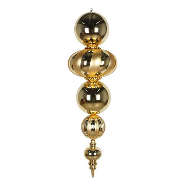 54" Gold Shiny/Matte Finial Ornament