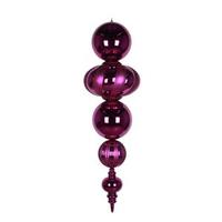 Vickerman 54" Magenta Shiny/Matte Finial Ornament