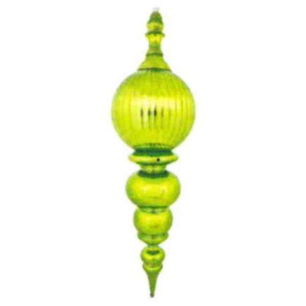 54" Lime Shiny Matte Finial Ornament