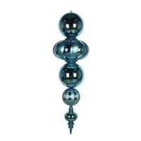 Vickerman 54" Sea Blue Shiny/Matte Finial Ornament