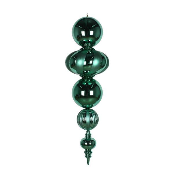 54" Emerald Shiny/Matte Finial Ornament